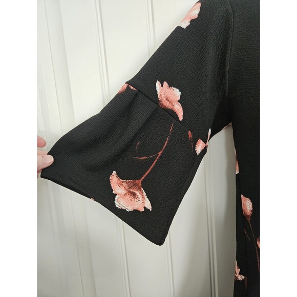 Agnes & Dora Floral Romance Adams Dress Nwt Sz S Black & Pink - Picture 5 of 13